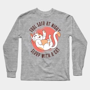 Funny Sleep Cat Long Sleeve T-Shirt